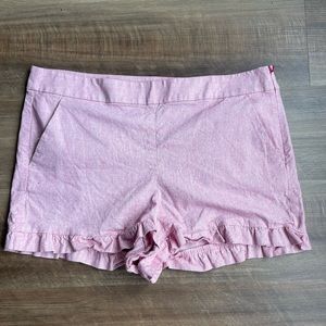 Pink shorts ruffle from Loft